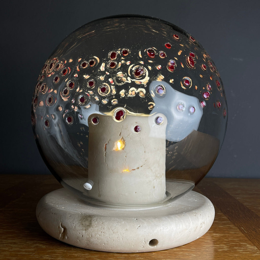 Murano Glass Table Lamp by La Murrina Italy 1970s Mid-century Modern Italian lighting
