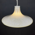 Mid-century beige murano glass pendant lamp Italy 1970s Handblown murano chandelier