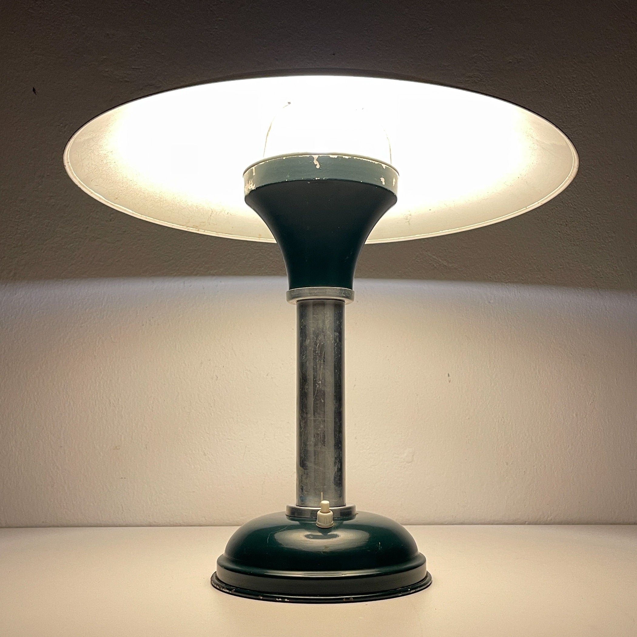 Bauhaus Metal Table lamp, Germany 1930s