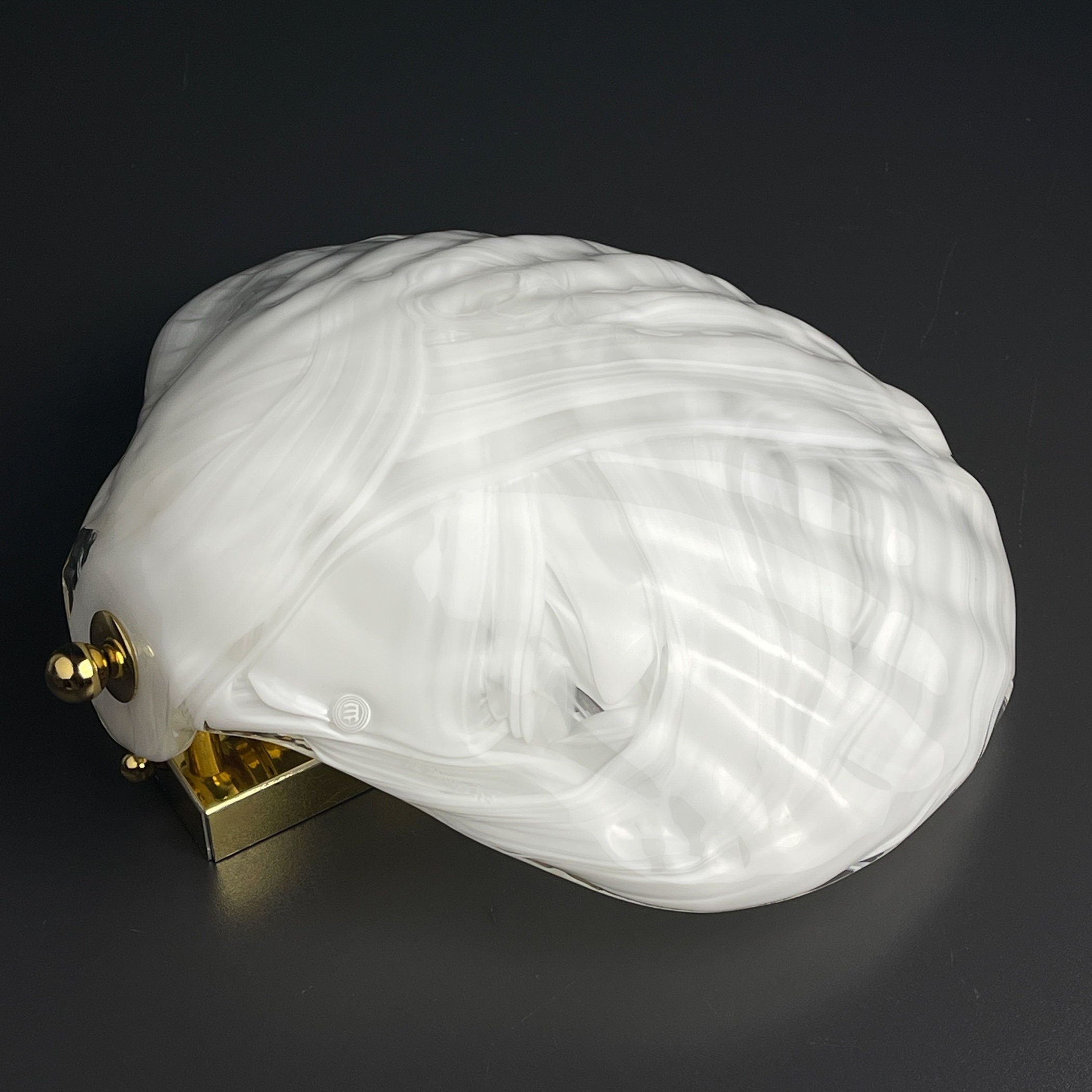 Vintage murano wall lamp Seashell by "La Murrina" Italy 1980s MCM unique Italian lighting
