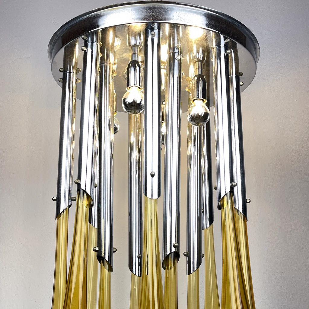 Original Murano chandelier Calla Lily by Venini, Italy 1960s