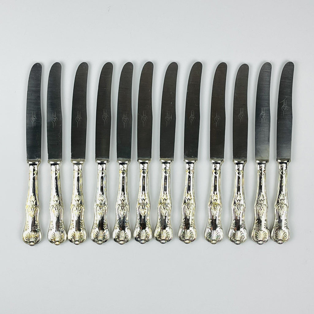 Vintage Silver Cutlery Set for 12 people, Italy, 1960s