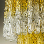 Murano glass chandelier Tronchi by Toni Zuccheri for Venini Italy 1960s