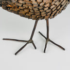 Vintage metal Brutalist sculpture Bird by Salvino Marsura, Italy 1957, Mid-century Modern