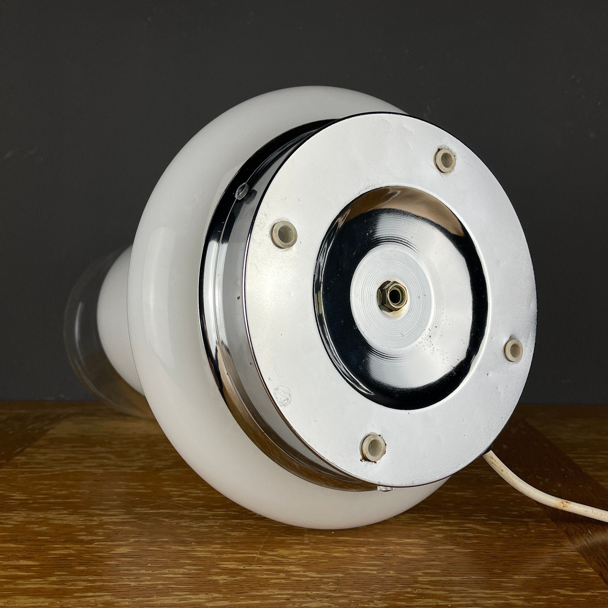 Vintage Murano Glass Table Lamp by Roberto Pamio for Leucos, Italy