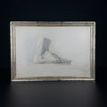 Antique pencil drawing Feet, artist F. Mucke, Austria 1802