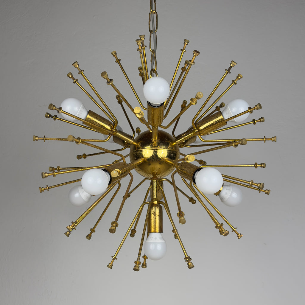 Mid-century Sputnik chandelier by Fontana Arte, Italy 1970s