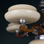 Art Deco Large Chandelier, Italy 1950s