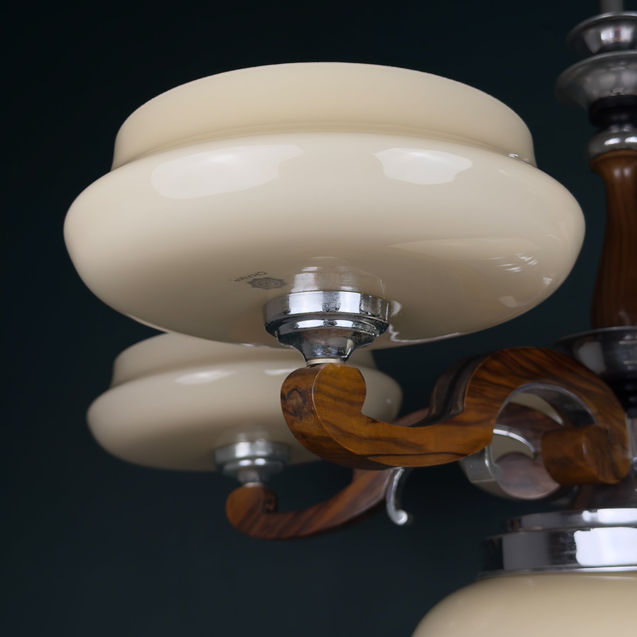 Art Deco Large Chandelier, Italy 1950s