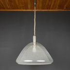 Carlo Nason Murano Glass Pendant Lamp - Mazzega Italian Lighting 1960s