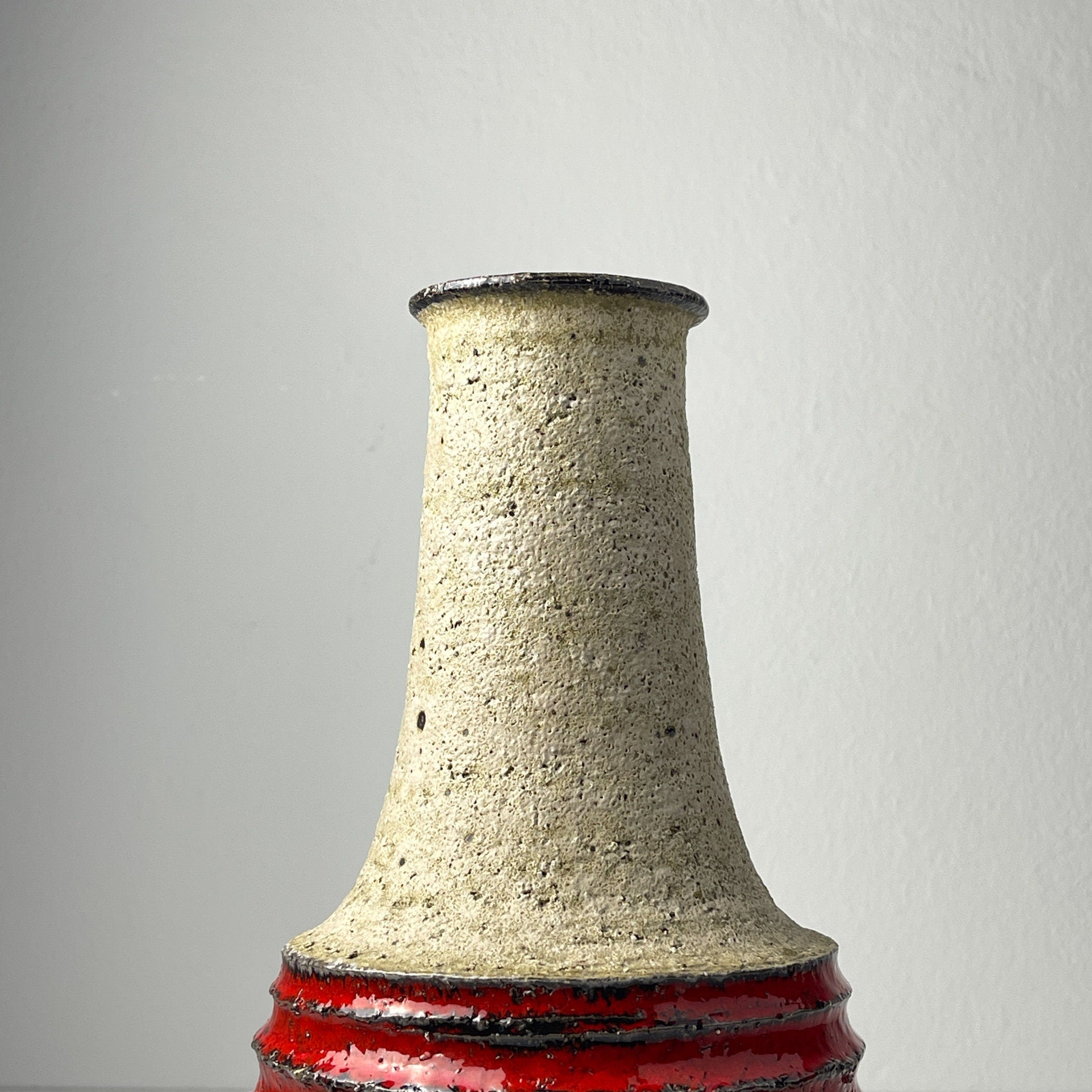 Vintage ceramic vase, Italy 1970s, Mid-century home decor