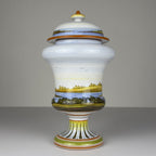 Vintage vase with lid by Lorenzo Di Stefano, Italy, late 20th Century