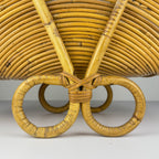 Vintage Bamboo magazine rack by Vivai Del Sud, Italy 1960s