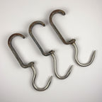 Vintage Iron Steel Butchers Hook, Austria 1970s