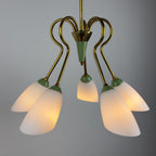 Vintage Stilnovo chandelier, Italy 1940-50s