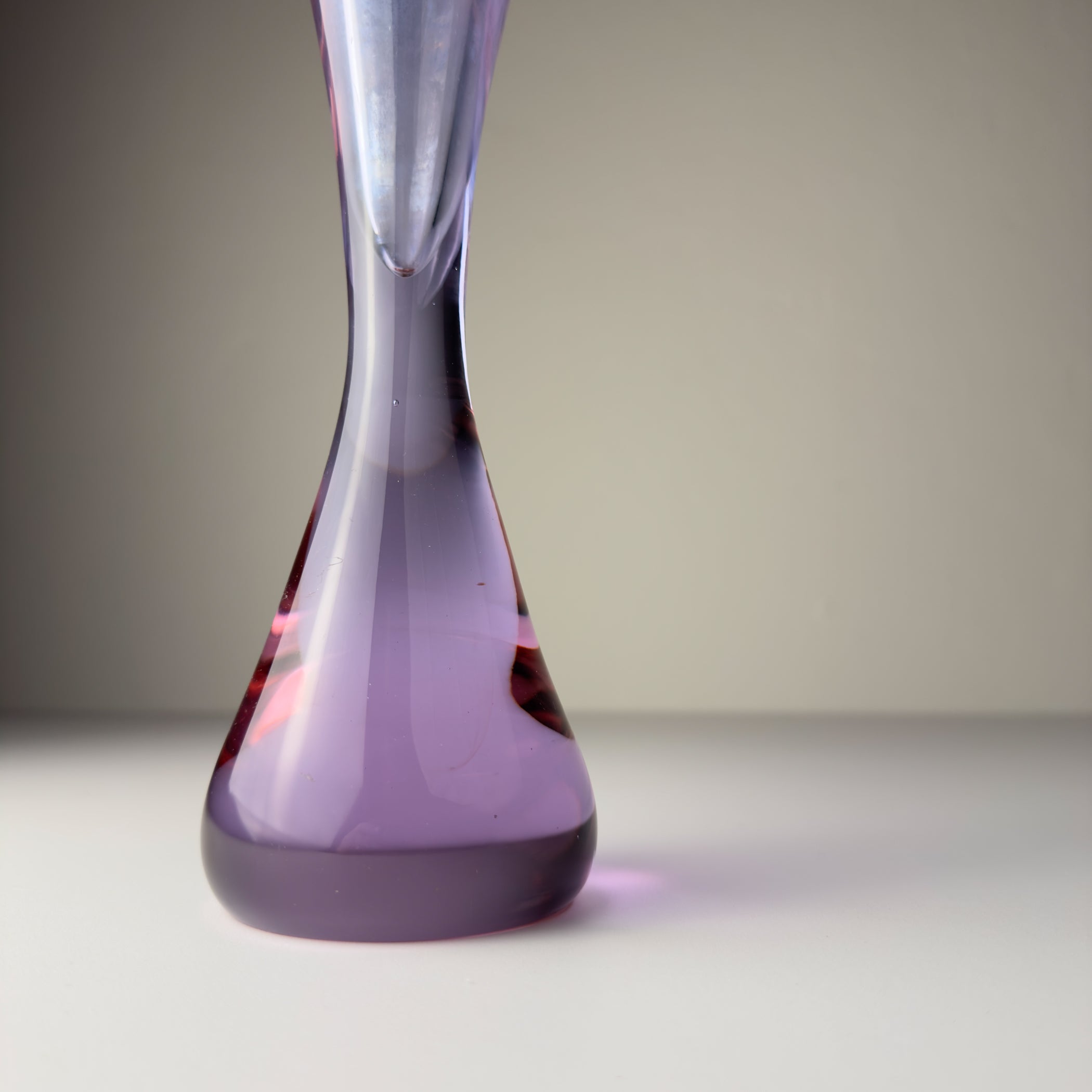 Vintage pink murano vase, Italy, 1970s