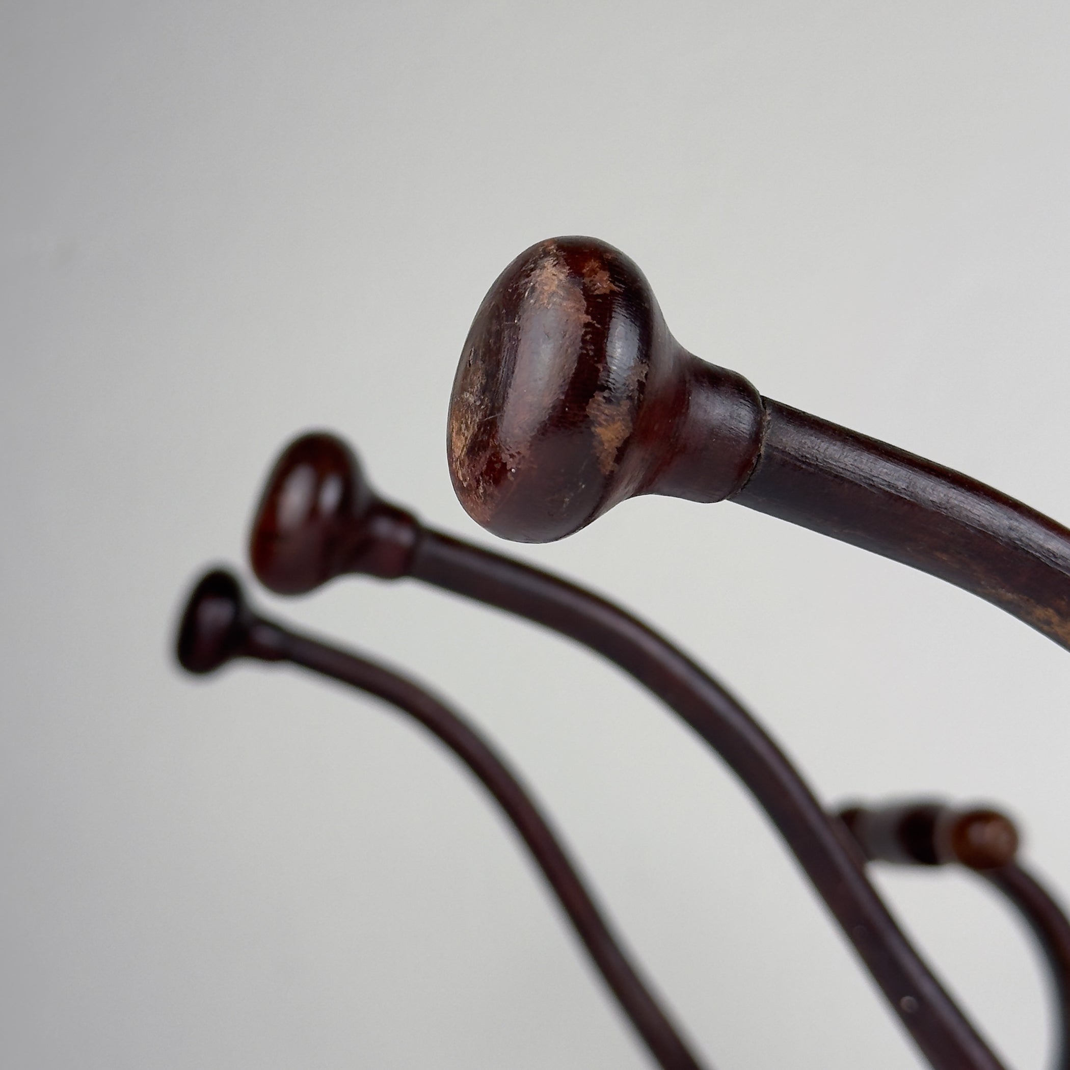 Antique Wooden Coat Rack, Italy 1930s