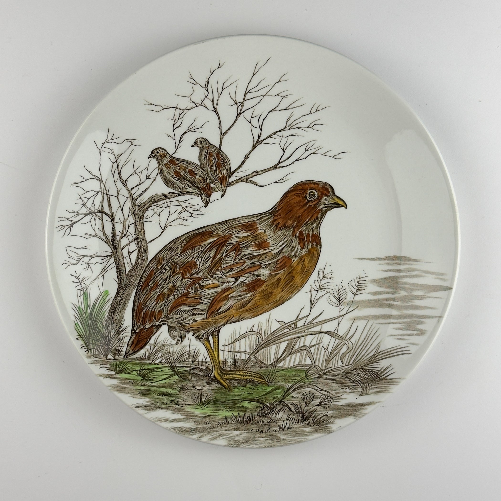 Vintage Johnson Brothers Game Birds Dinner Plates, Set of 7, England 1953-1976s