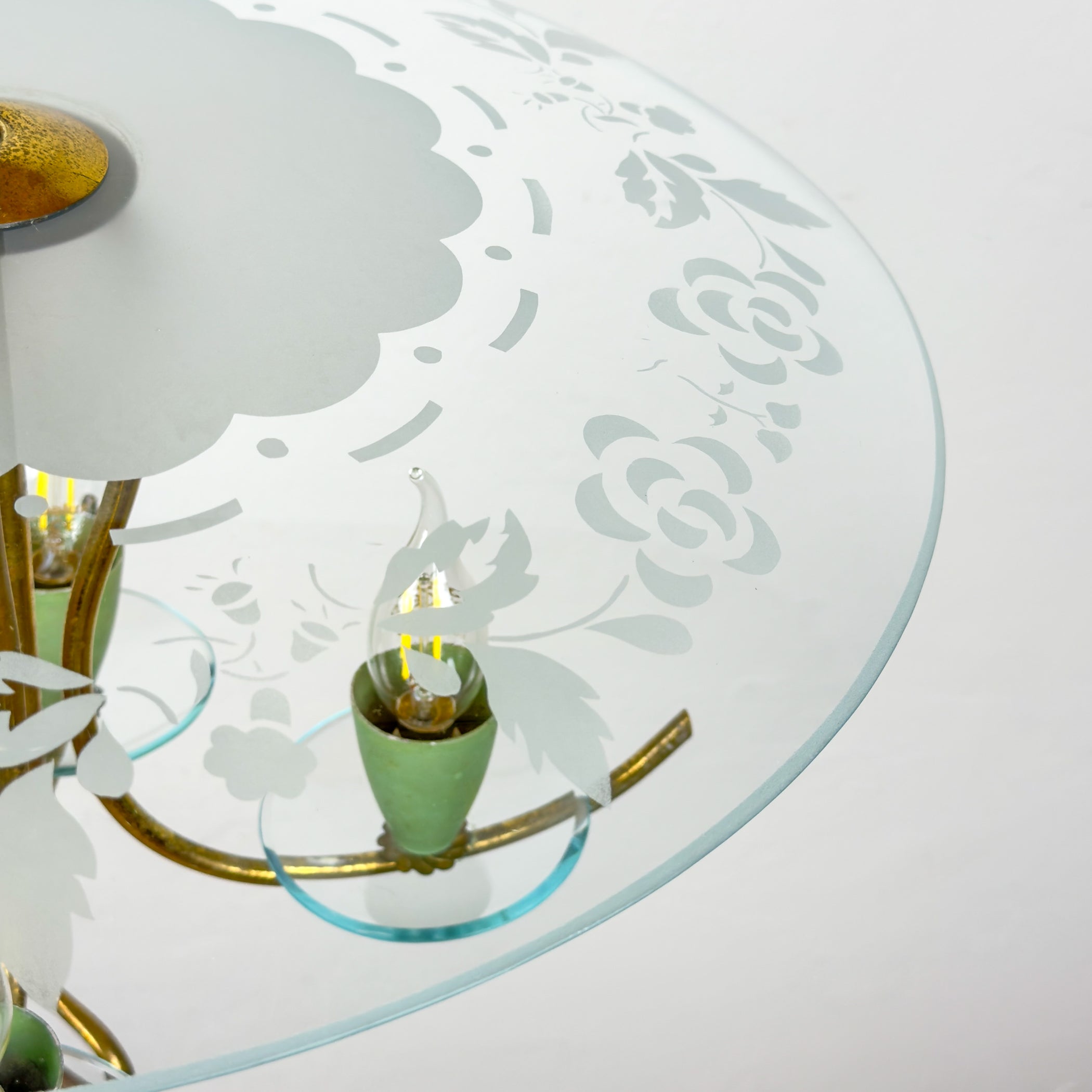 Vintage chandelier by Pietro Chiesa for Fontana Arte, Italy 1930s