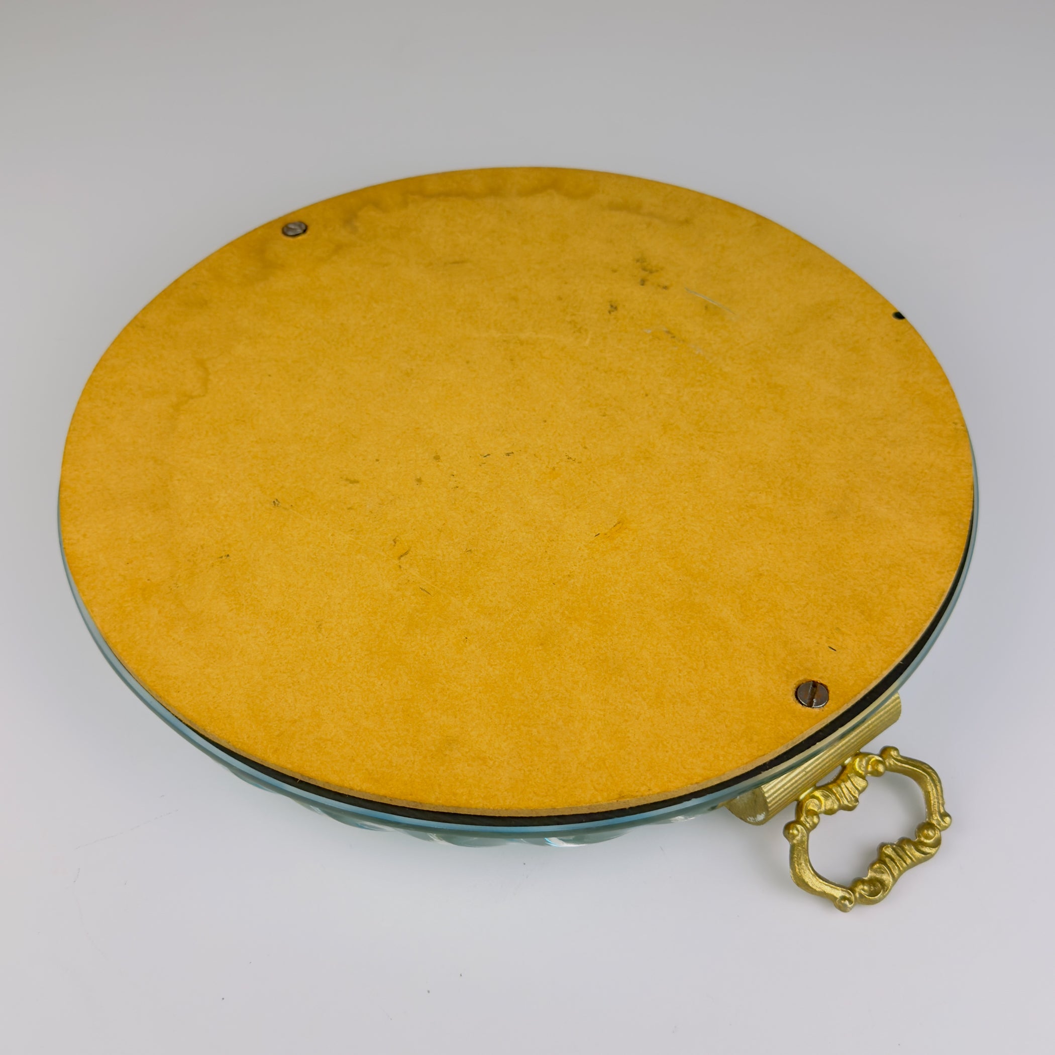 Vintage Venetian glass Mirror Tray, Italy 1950s
