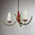 Mid-Century Stilnovo chandelier, Italy 1940-50s