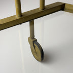Vintage metal bar cart, Italy 1950s