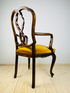 Vintage dining chair with arms, Italy 1950s
