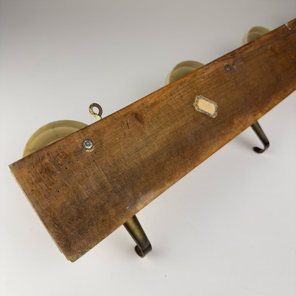 Vintage Art Deco brass & bakelite hanger, Italy 1950s