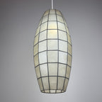Vintage Capiz Shell Pendant Lamp, Italy 1960s