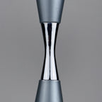 Grey industrial metal desk lamp Italy, 1960s