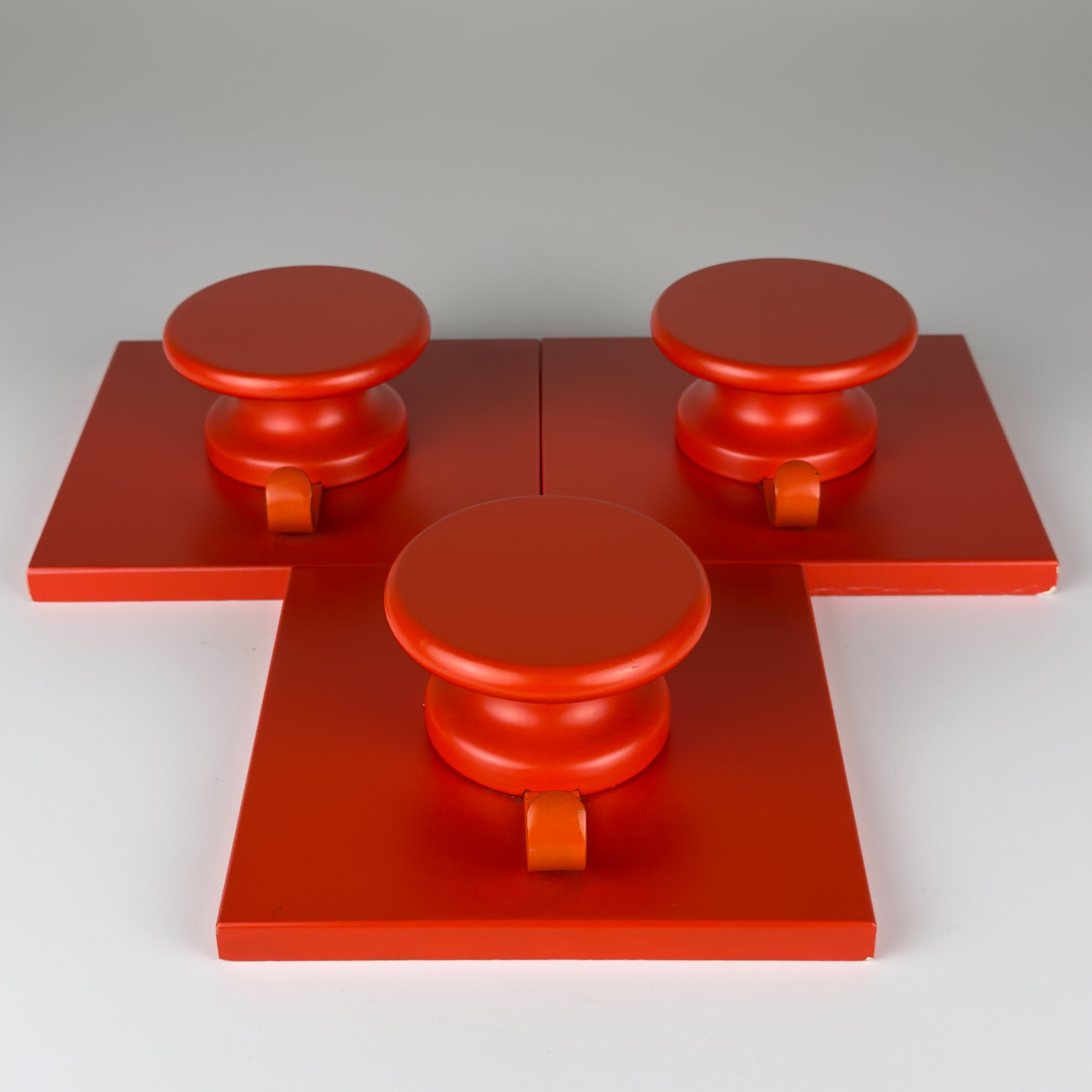 Mid-century wall hangers Space Age, Italy, 1980s, Set of 3