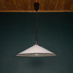 Vintage Swirl Murano Glass Pendant Lamp, Italy 1970s