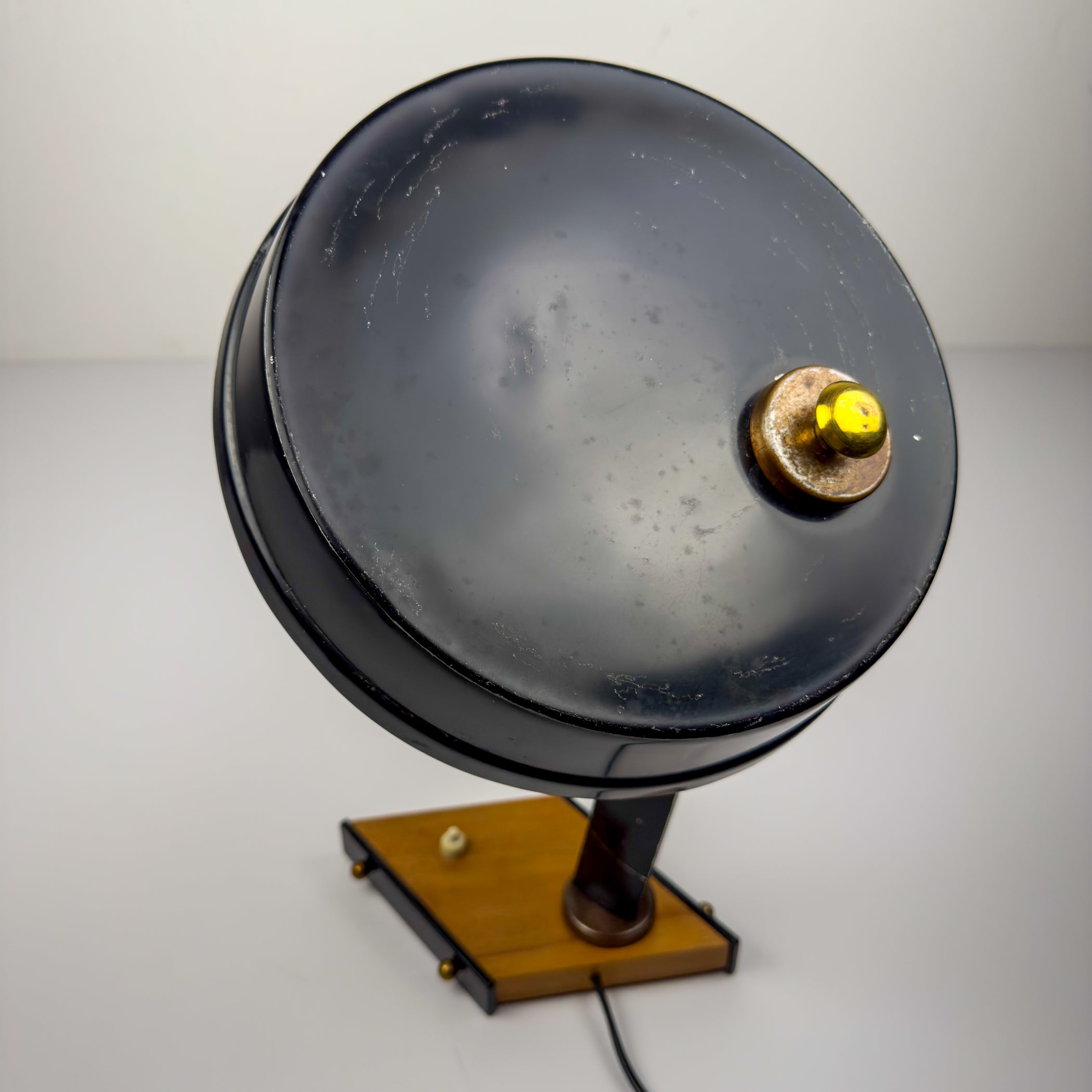 Vintage metal desk lamp by Oscar Torlasco, Italy 1950s