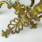 Antique Empire Bronze Wall Candle Sconces, Italy, Early 20th Century, Set of 2