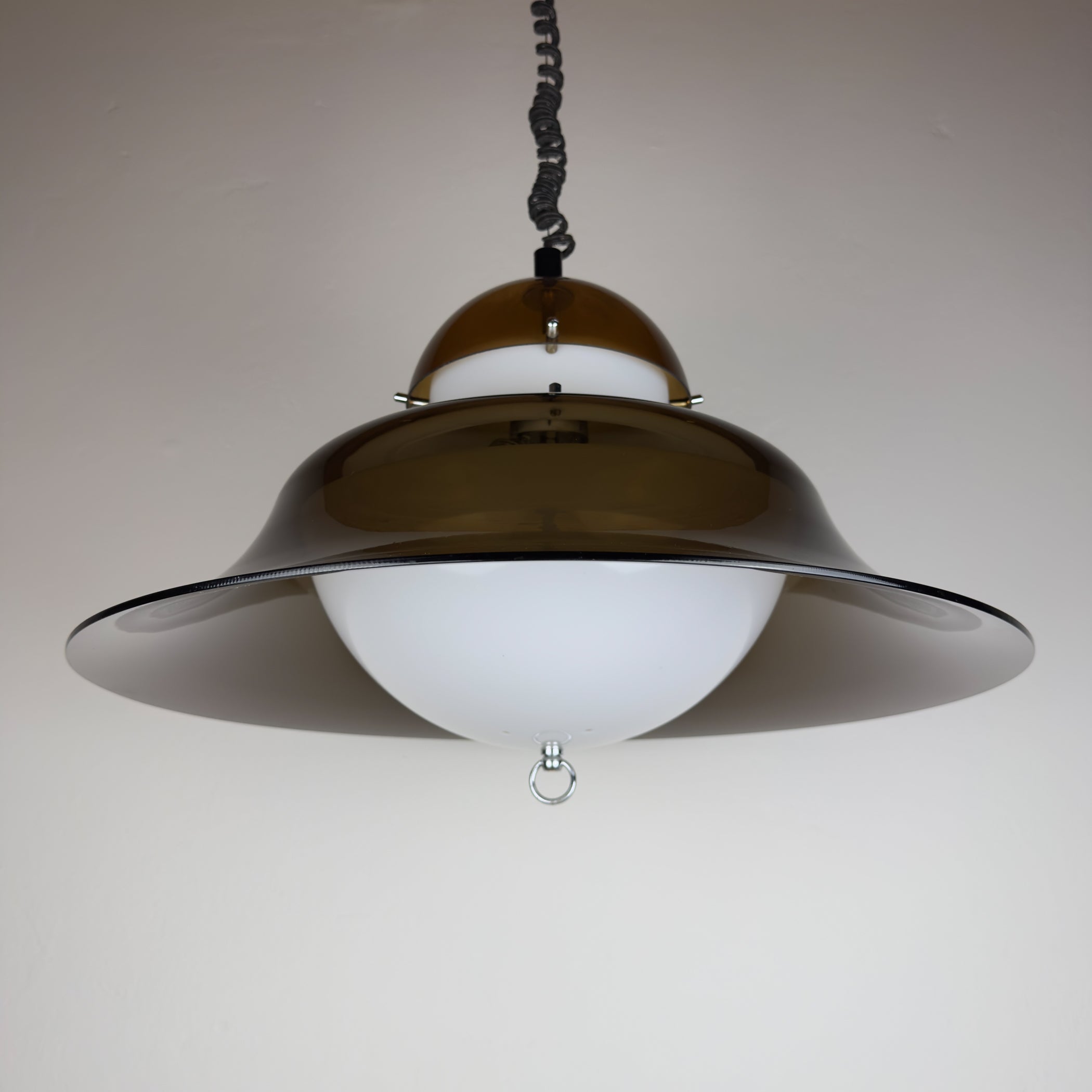 Vintage pendant lamp by Sijaj Hrastnik, style KD14 Sergio Asti for Kartell, Yugoslavia 1960s