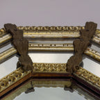 Vintage Octagonal Murano Mirror, Italy 1950s