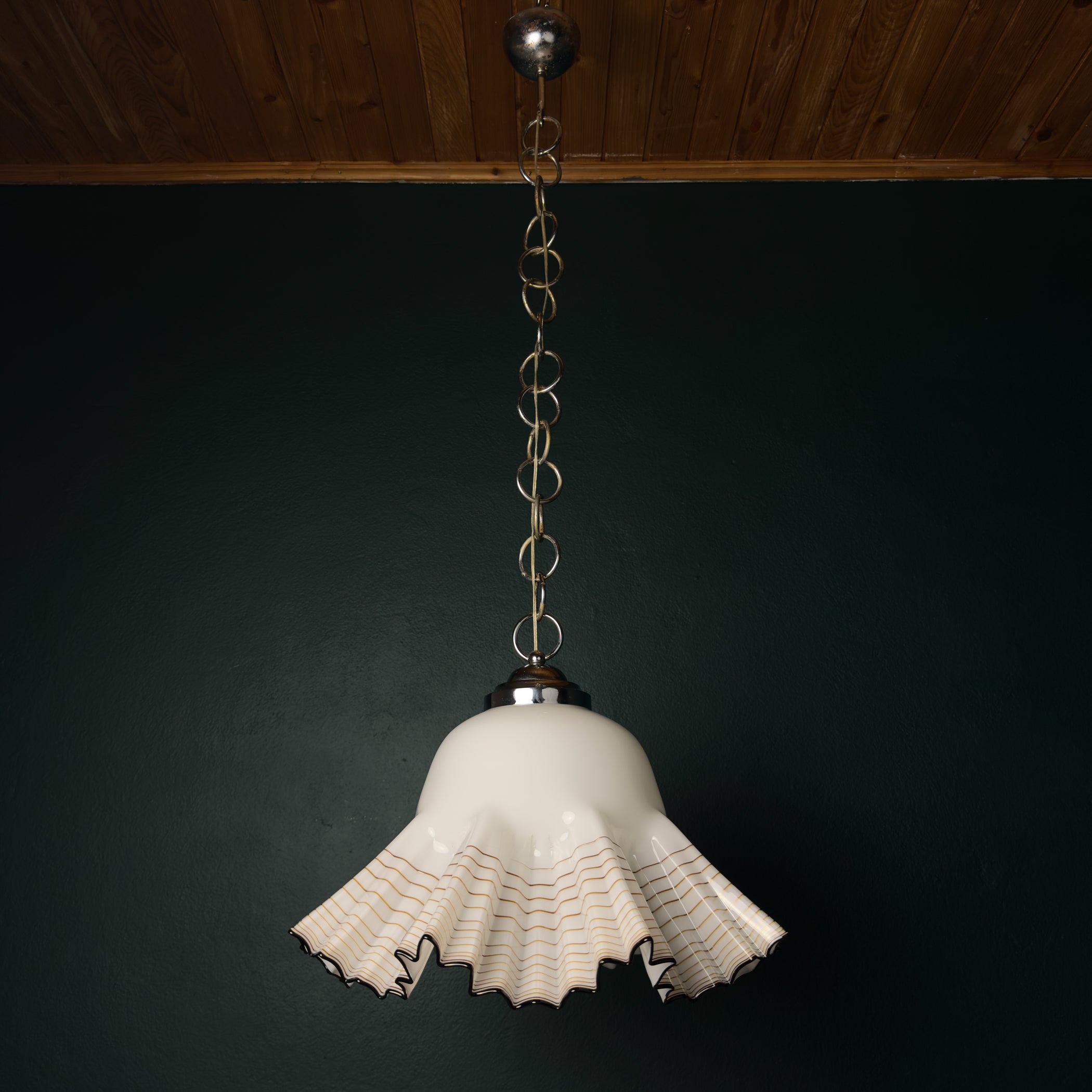 Vintage Murano pendant lamp by Vetreria De Majo, Italy 1970s