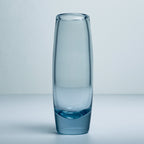 Original blue glass vase by Per Lütken for Holmegaard, Denmark, 1960s