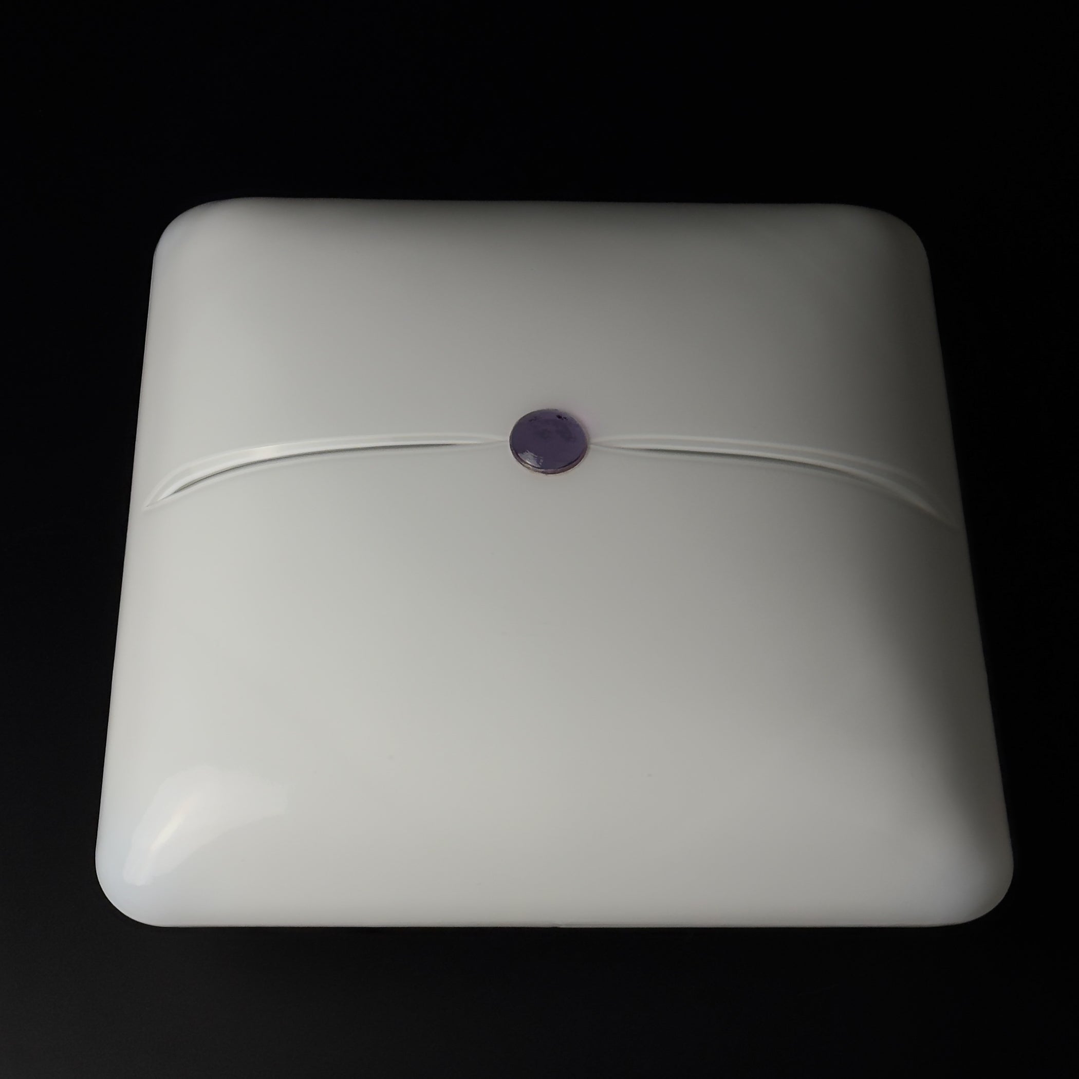 Mid-Century Murano Ceiling Lamp Vetreria De Majo, Italy 1970s