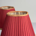 Vintage glasses table lamps, Set of 2, Italy 1950s