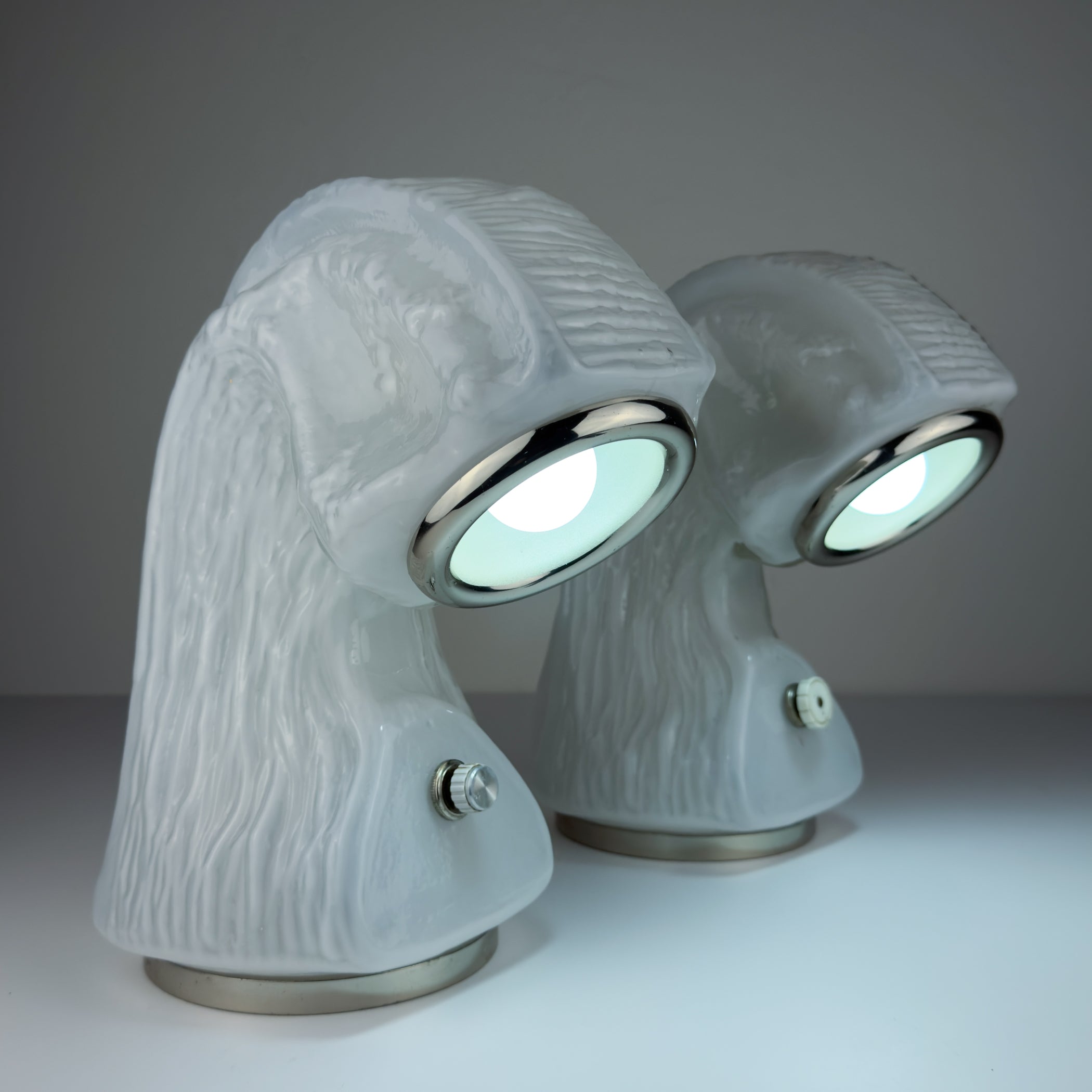 Table Lamp Osso by Carlo Nason for Mazzega, Italy 1970s, Set of 2