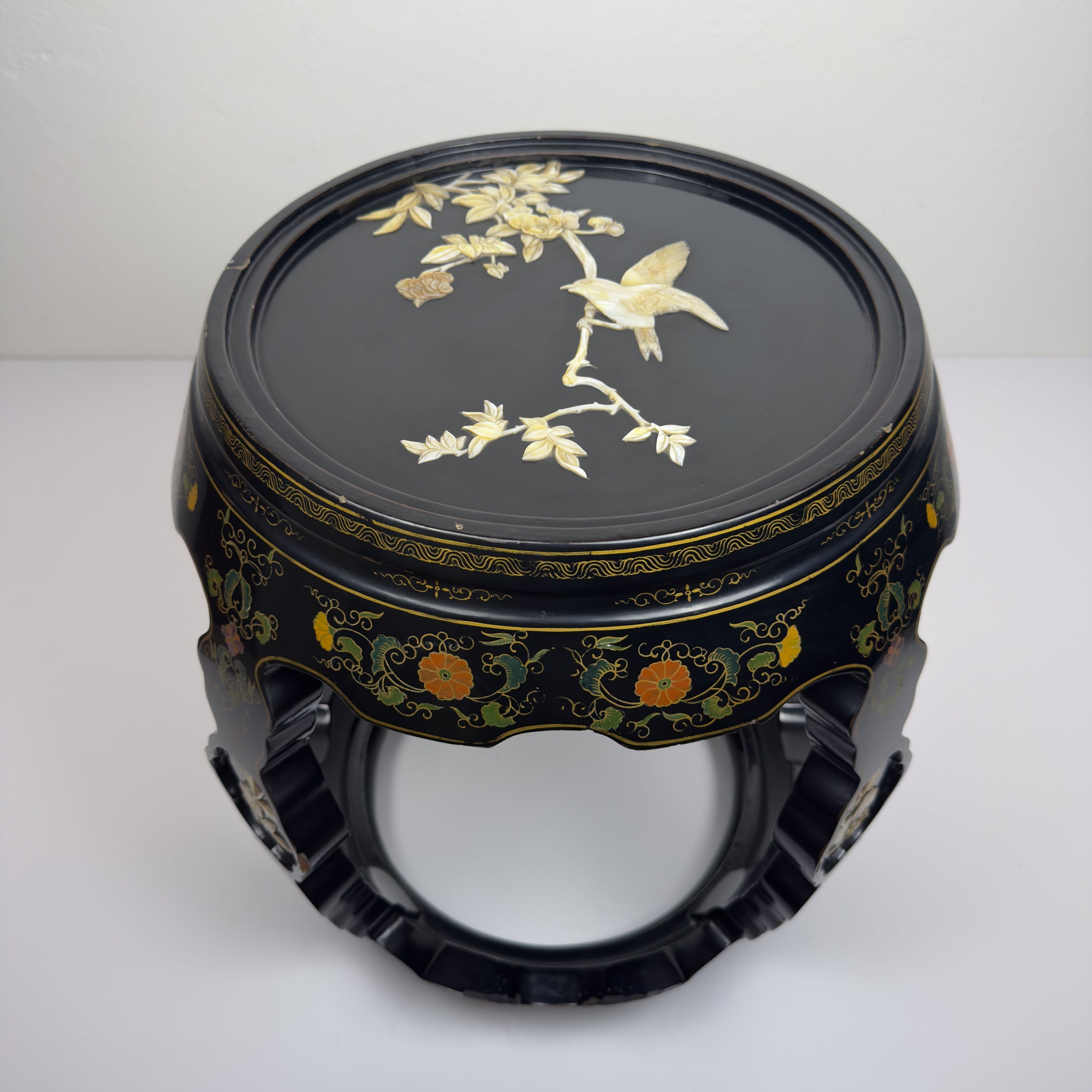 Mid-Century Italian Table, Style Chinoiserie, 1960s