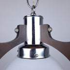 Vintage murano pendant lamp Mazzega Italy 1970s MCM Space Age