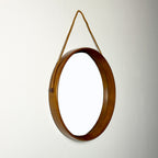 Mid-century Wall Mirror with Teak, Italy 1960s