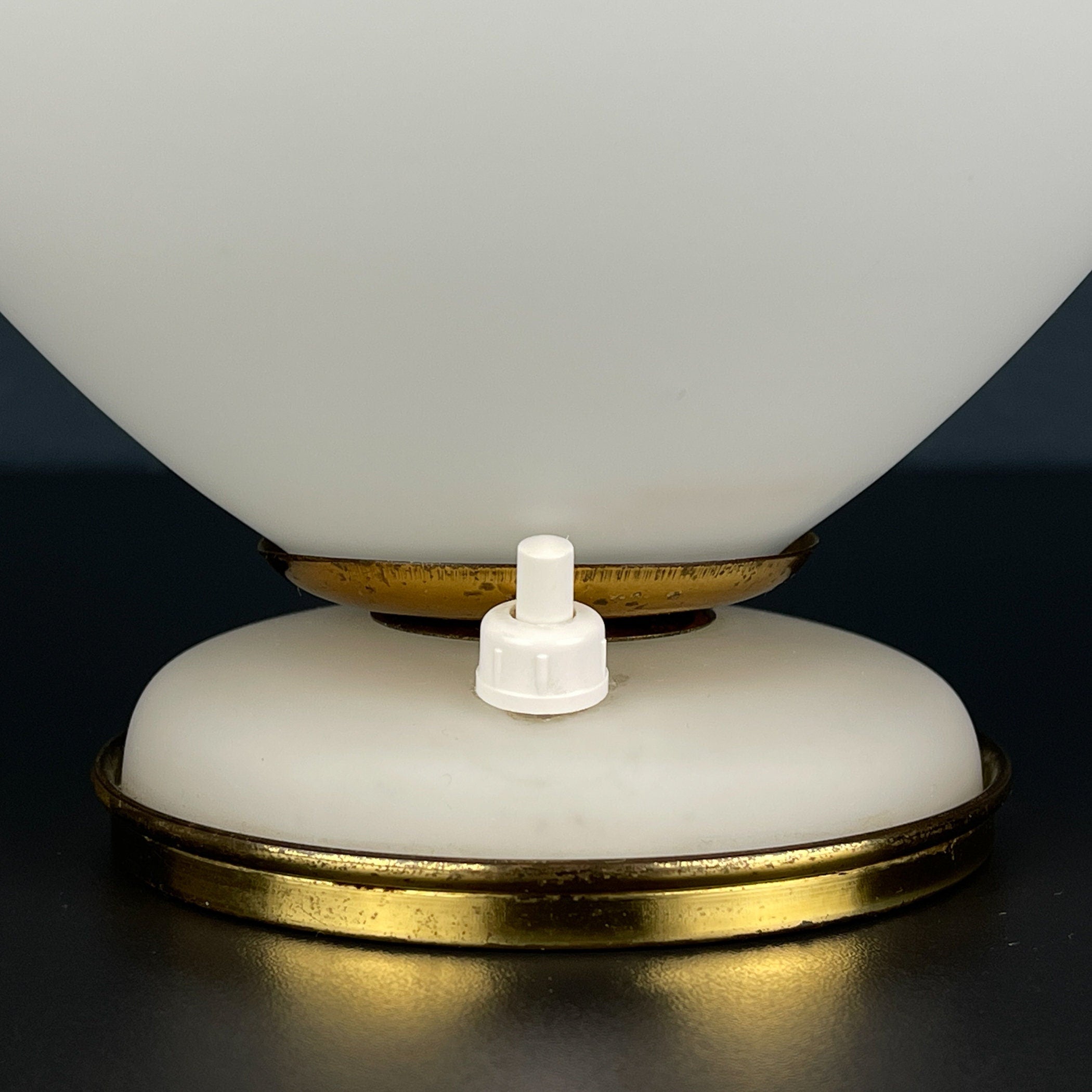 Vintage murano table lamp by Stilnovo, Italy 1950s, Mid-century modern design