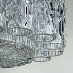Vintage murano glass chandelier Tronchi by Toni Zuccheri for Venini, Italy 1960s