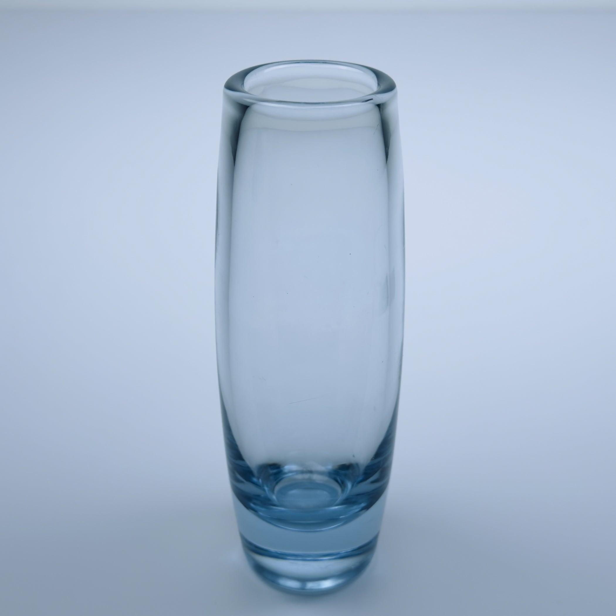 Original blue glass vase by Per Lütken for Holmegaard, Denmark, 1960s
