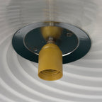 Vintage Swirl Murano Glass Pendant Lamp, Italy 1970s