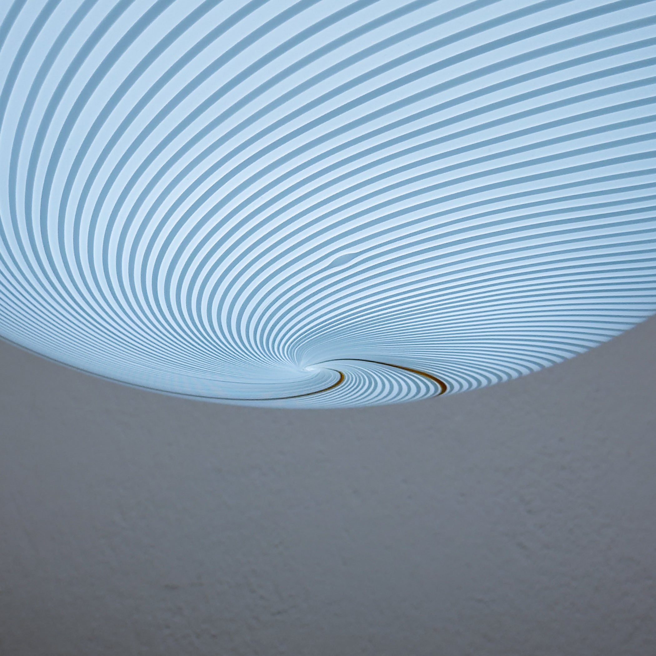 Classic swirl murano pendant lamp Vetri Murano, Italy 1970s
