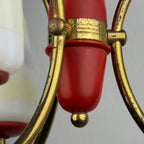 Mid-Century Stilnovo chandelier, Italy 1940-50s